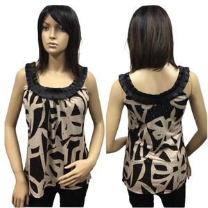 WS126 Heart Soul poly Sequence Career Blouse L